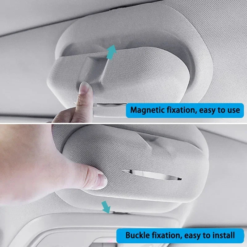 Car Glasses Case For Geely Monjaro KX11 Xingyue L 2021-2024 Spectacles Holder Box Interior Sunroof ABS Sunglasses Clip Organize