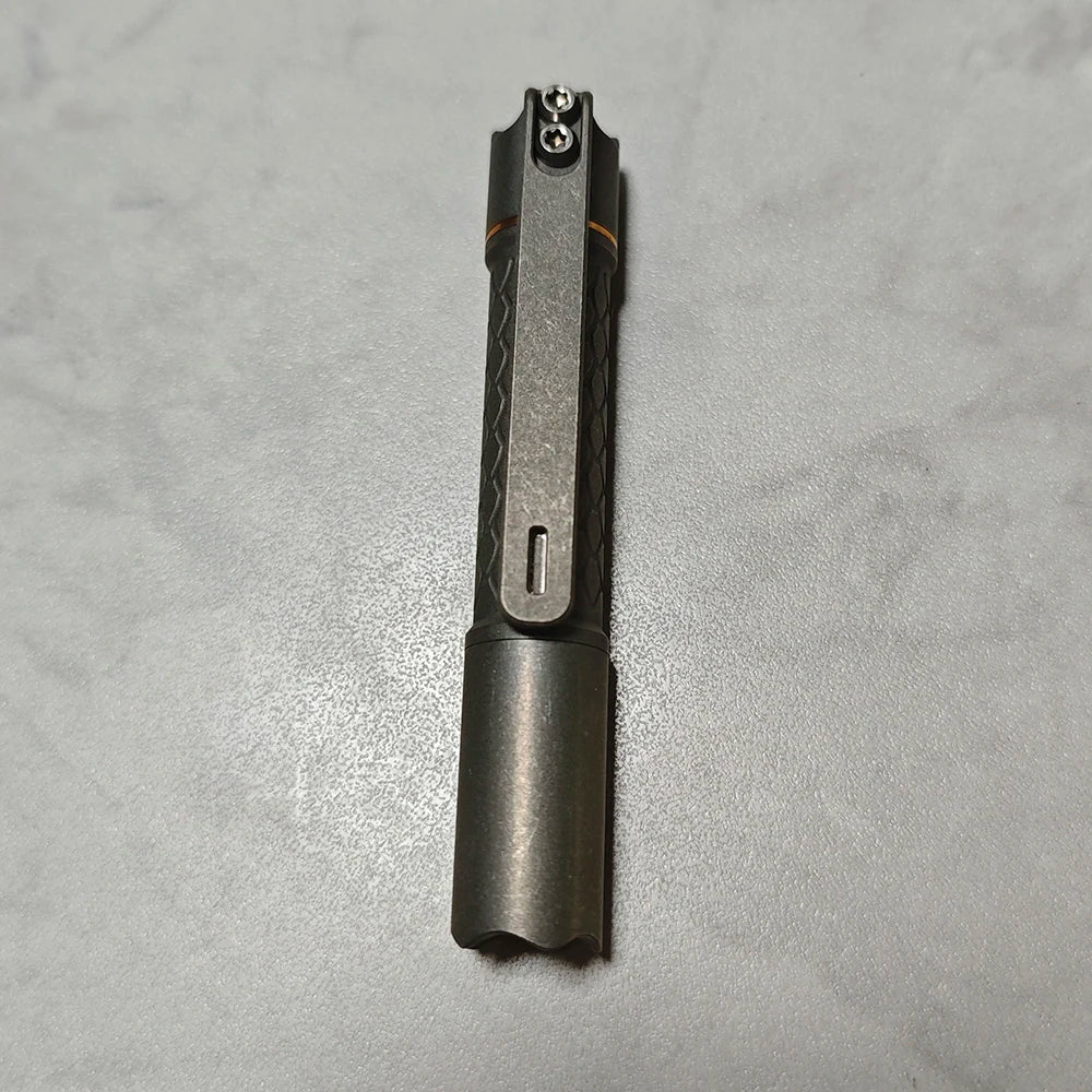 Loong -01 Titanium Stonewashed Mini EDC Flashlight AAA/10440 Battery(Battery Not Included)