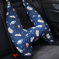 Cartoon Car Sleep Headrest Children's Pillow Nap Shoulder Belt Cushion Neck Cover Travel Bed Interior Accessories