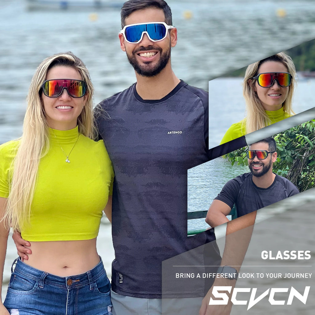 SCVCN HD Hiking Sunglasses Stylish Outdoor Sports Glasses for Cycling Running and Rock Climbing UV-Protective Driving Sunglasses