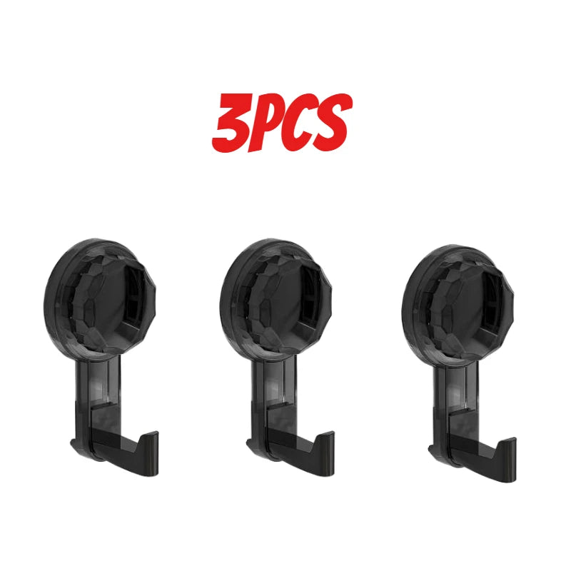 Heavy-duty load-bearing bathroom suction cup hook, no-drill, vacuum, no-trace, adhesive hook for kitchen, door, and wall