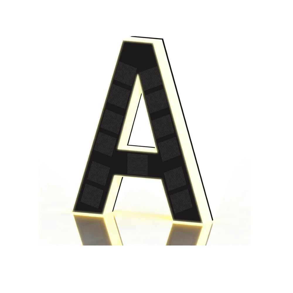 17CM Solar House Number Lights,House Sign Light Sensor, Address Sign Solar House Number Sign Led Address Number for Outdoor