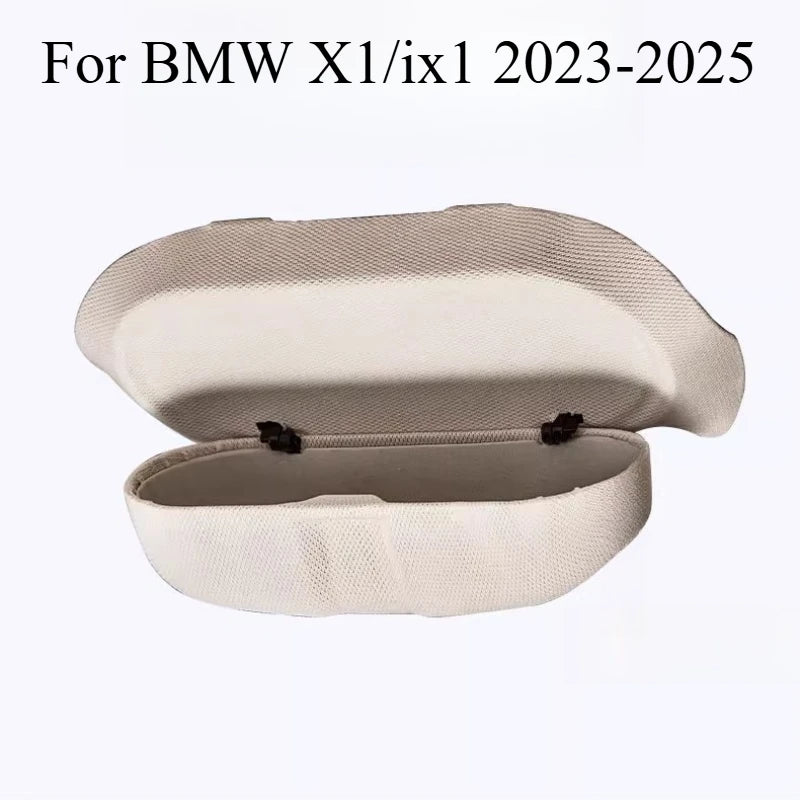For BMW X1/ix1 2023-2025 Car Glasses Case Sun Visor Storage Box Sunglasses Clip Car Products Car Interior Storage Accessories