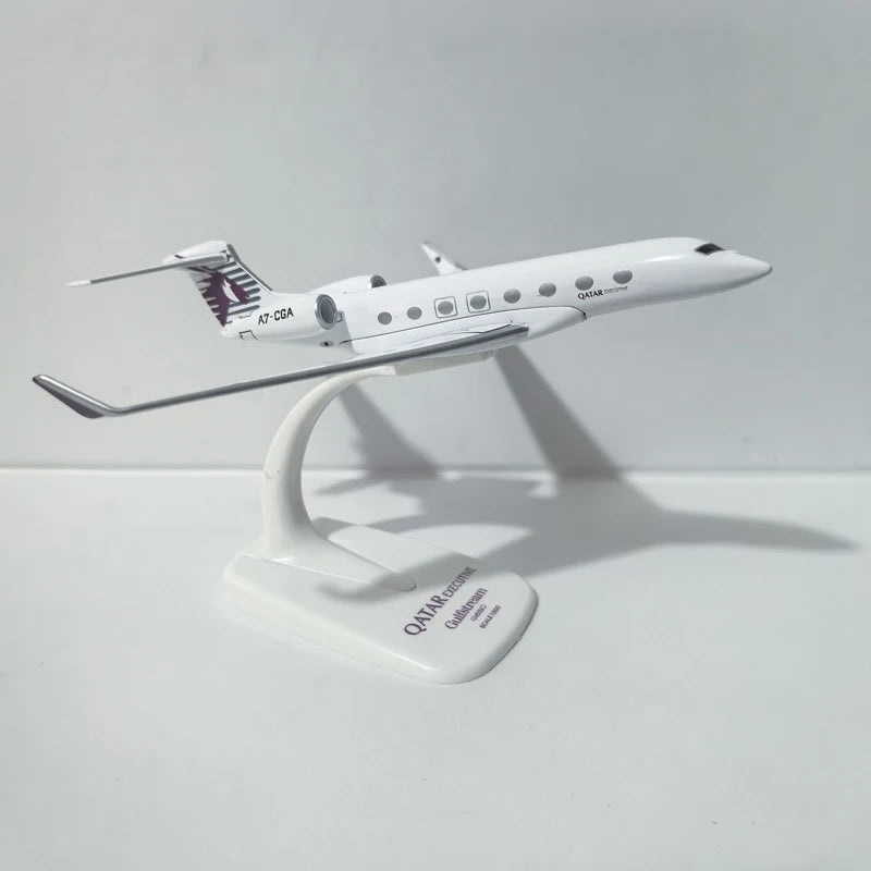 JASON TUTU Qatar Airways Gulfstream G650 Aircraft Diecast 1/200 Scale Planes Airplane Model Plane Model Gift