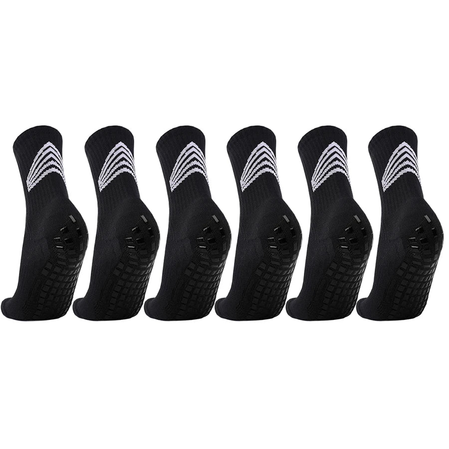 3/6/9 Pairs Mens Womens Anti Slip Grip Running Hiking Non Slip Grip Socks Towel Bottom Breathable Shockproof Sports