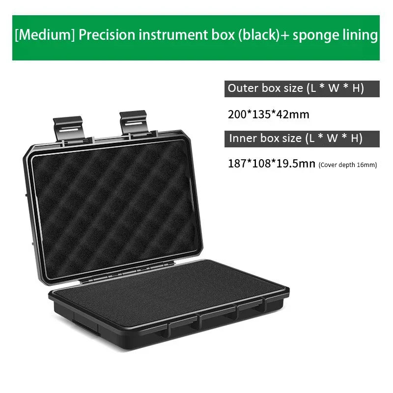 1PC Waterproof Storage Case Sealed Small Precision Instrument Parts Tool Storage Box Shockproof Safety Protect Equipment Box