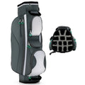 14-Way Lightweight Golf Cart Bag,3.7 LBS,Top Dividers,7 Zipped Pockets With Cooler, Custom