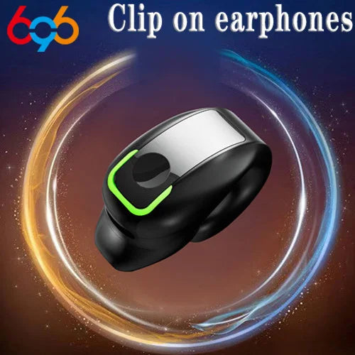 Bluetooth 5.3 Ear Clip Earphone TWS Wireless Headphone Single In-Ear HD HiFi Stereo Touch Control Sports Headset With Microphone