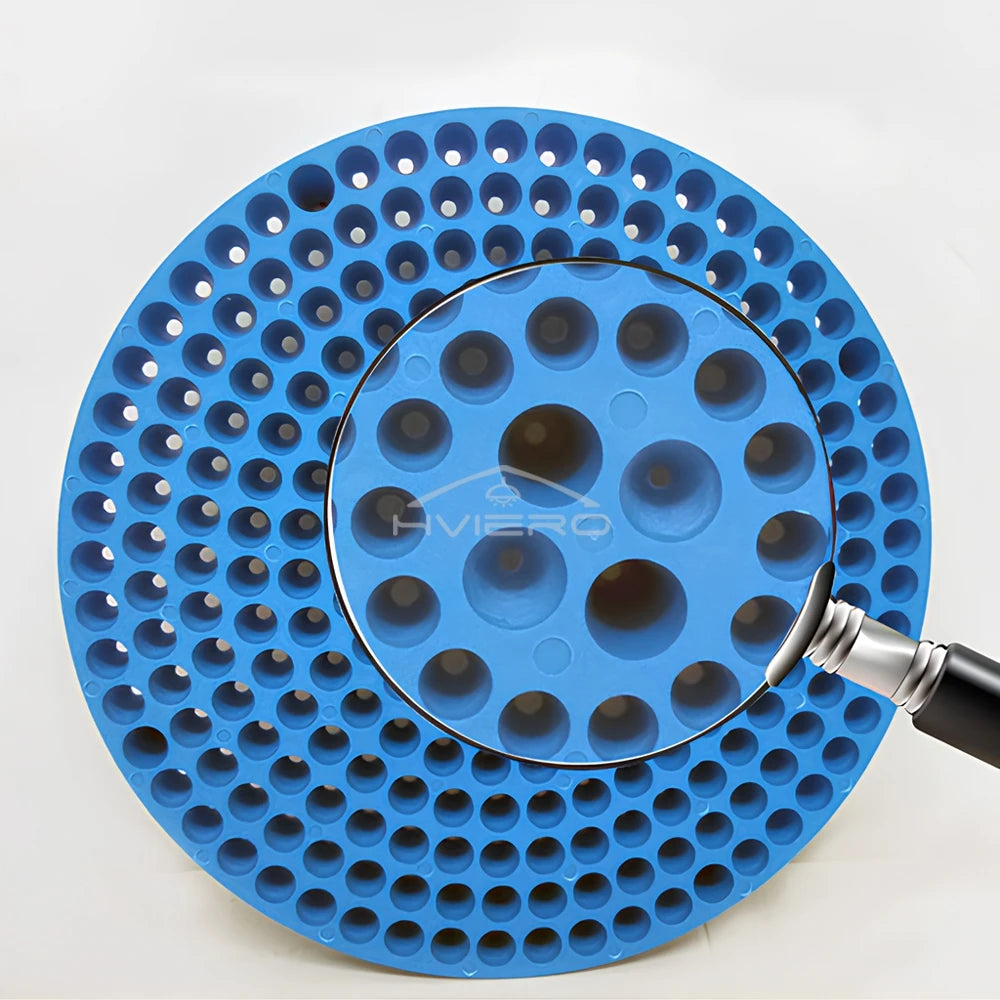 1X Car Wash S Stone Guard Isolation Net Funnel Bucket Filter Supplies Shop Tools Bullet Head Screen Beauty Cleaning Blue Yellow