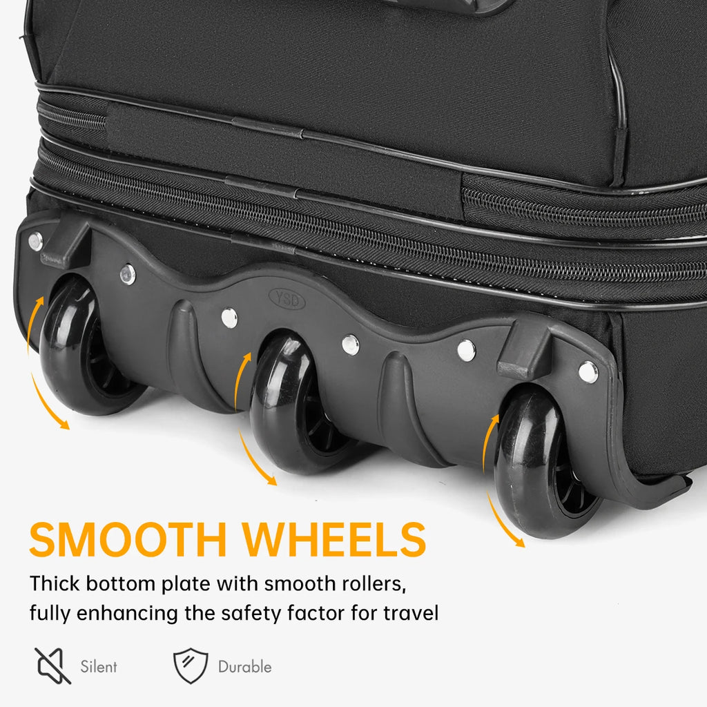 2026 New Model Oxford Cloth Luggage Bag with Large Capacity, 20inch Small Travel Trolley Suitcase Handbag