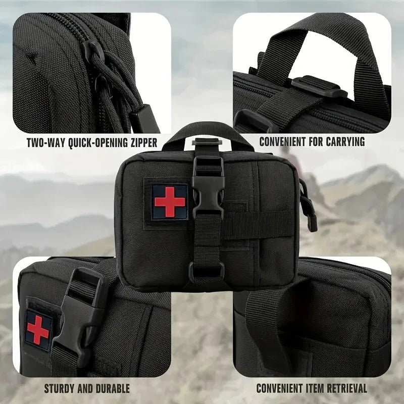 Tactical EMT Pouch Molle Medical Pouches IFAK Tear-Away First Aid Kit Emergency Survival Bag for Outdoor Camping Travel