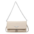 2026 New French Style Chain Clamshell Crossbody Bag Classic Versatile Shoulder Messenger Bag for Women with Wristlet