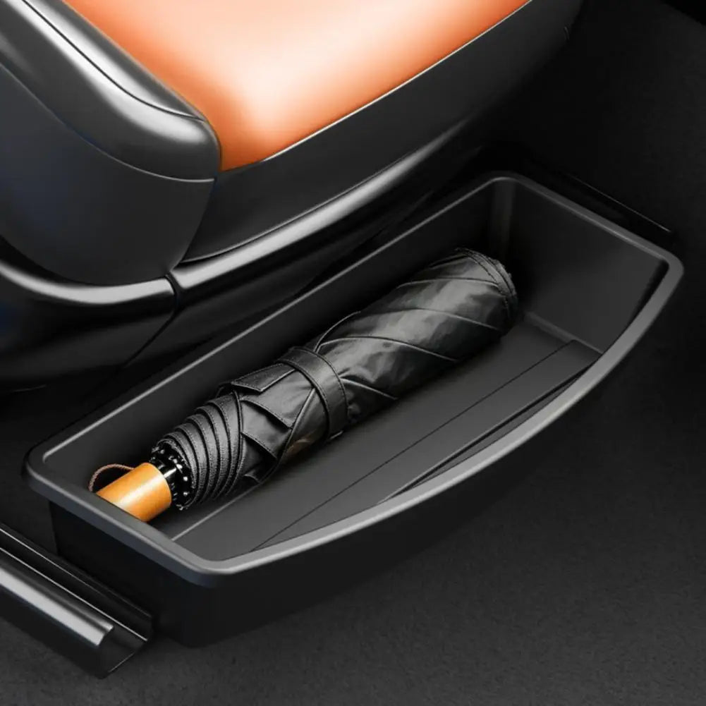 Under Seat Storage Box Universal Detachable Underseat Organizer Hidden Extra Storage Organizer Tray Waterproof Easy Installation