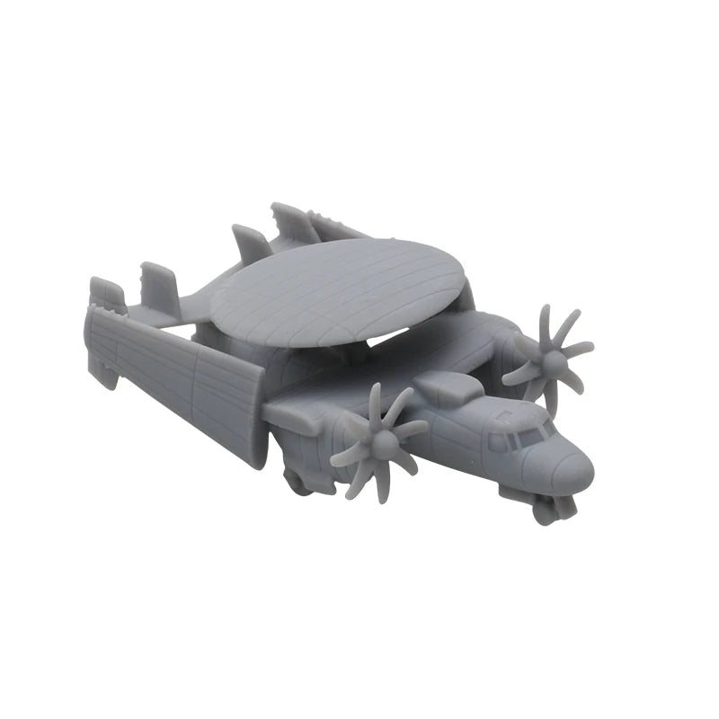 10PCS 1/2000 700 400 350 Scale Carrier-borne Early Warning Aircraft Hawkeye E-2C Model Reconnaissance Plane DIY Military Toys