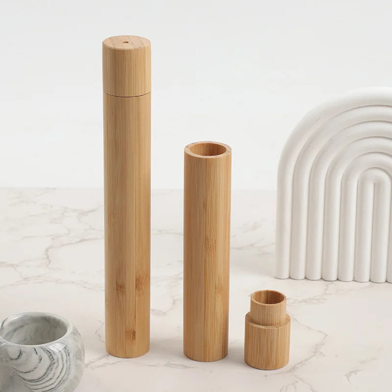 Beauty & Health Tools Eco-friendly Adults Children Bamboo Toothbrush Tube Portable Toothbrush Case w703