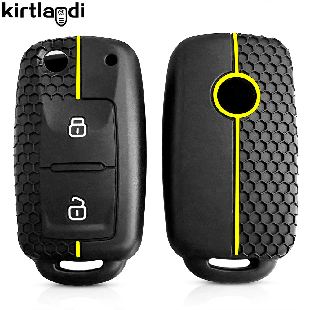 Silicone Case Key Cover Remote Fob Case for Volkswagen VW Bora Polo Jetta Passat B5 Golf 6 Beetle Caddy for Skoda Octavia Ibiza
