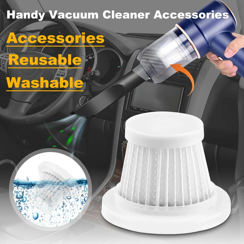 5/10pcs Car Vacuum Cleaner Filter Washable HEPA Car Vacuum Filter Portable Vacuum Cleaner Cartridges Vacuum Cleaner Accessories