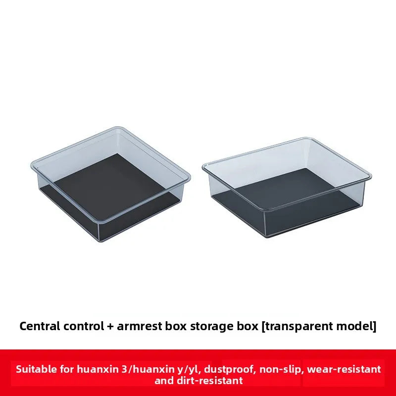 For Tesla Model Y / New Model 3 Highland Center Console Armrest Hidden Storage Box ABS Organizer Tray Accessories