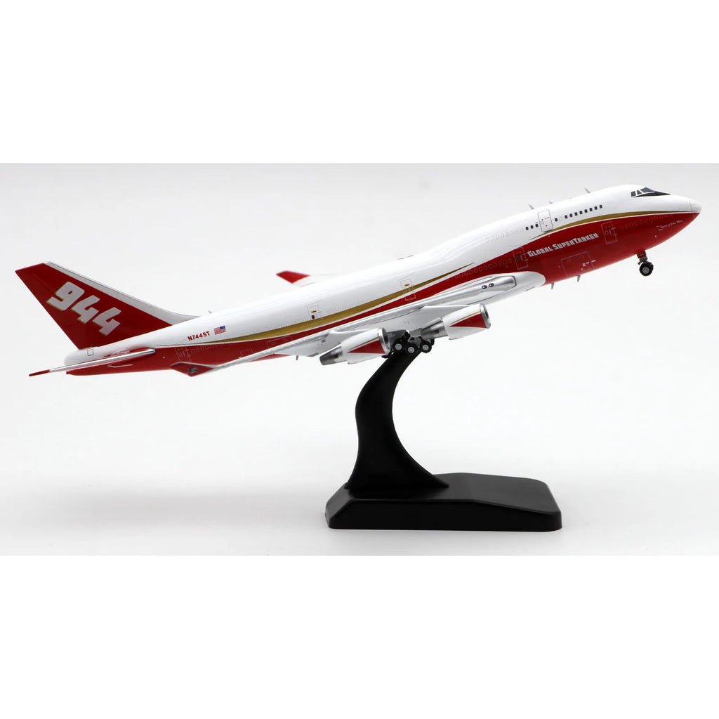 XX4910 Alloy Collectible Plane Gift JC Wings 1:400 Global Super Tanker Boeing B747-400 Diecast Aircraft Model N744ST With Stand