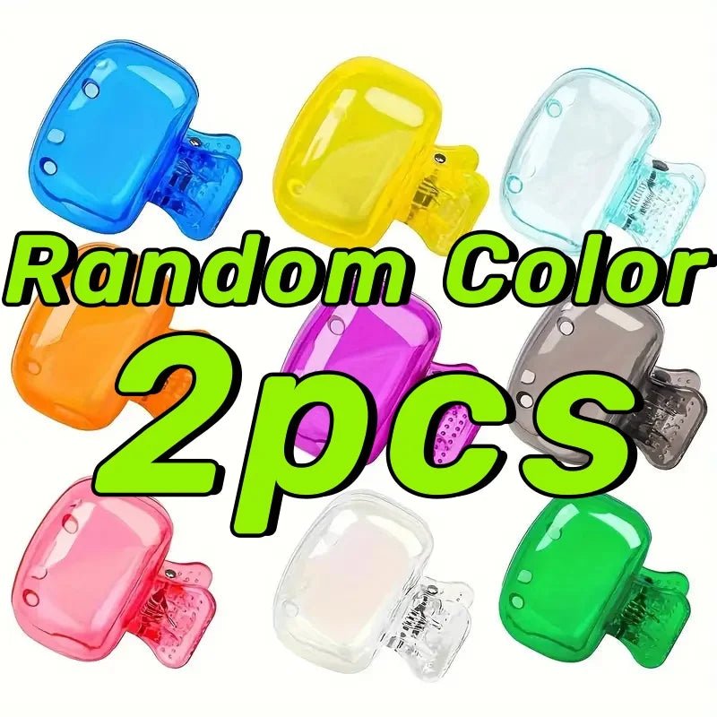 Portable Toothbrush Head Storage Clip Travel Toothbrush Protective Cap Random Color Toothbrush Head Cover Plastic Brush Pod Case