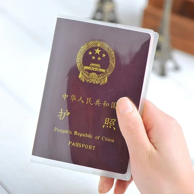 3Pcs New Passport Protective Cover Transparent Frosted PVC Waterproof Case ID Card Holders Universal Business Credit Card Purse