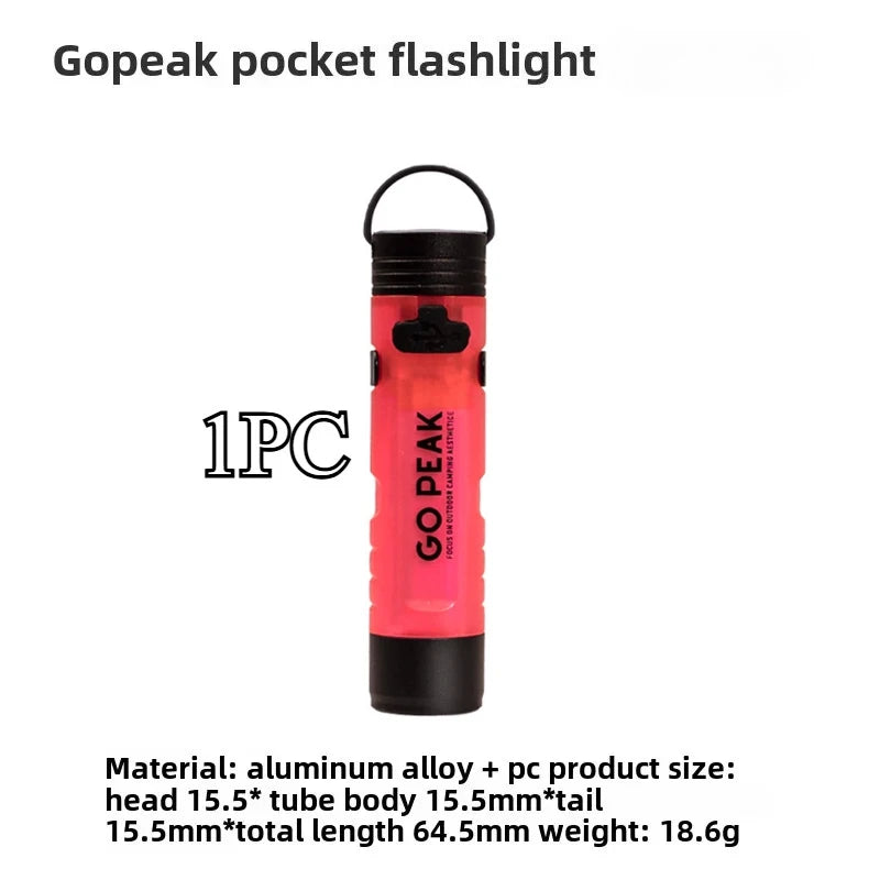 GOPEAK 5050 Small Light Outdoor Key Clip Cap Ambient Led Long Endurance Disaster Relief Emergency Pocket Mini Flashlight