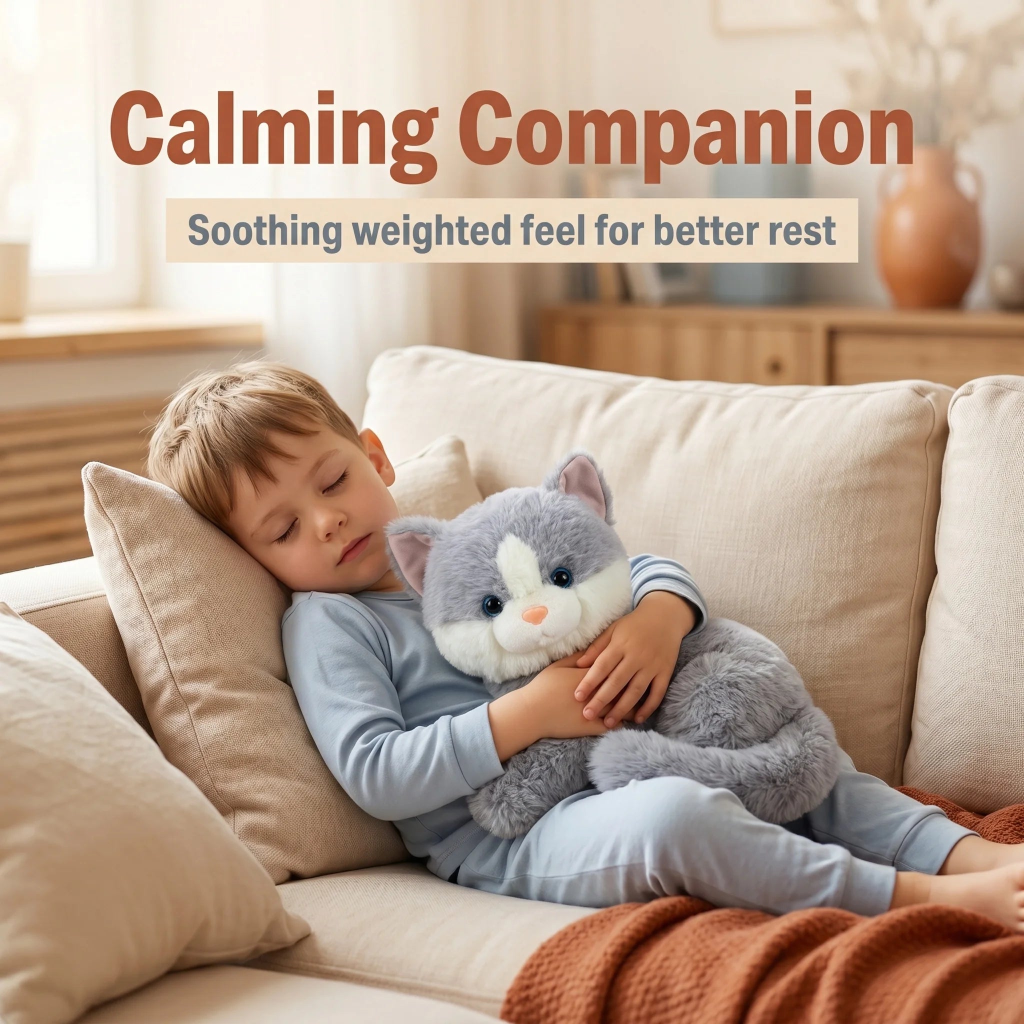 50/60/65cm Long Arm Stuffed Animal Arm Weighted Soft Plush Pillow Raccoon Koala Bear Sloth  Dinosaur Gift for Boys and Girls