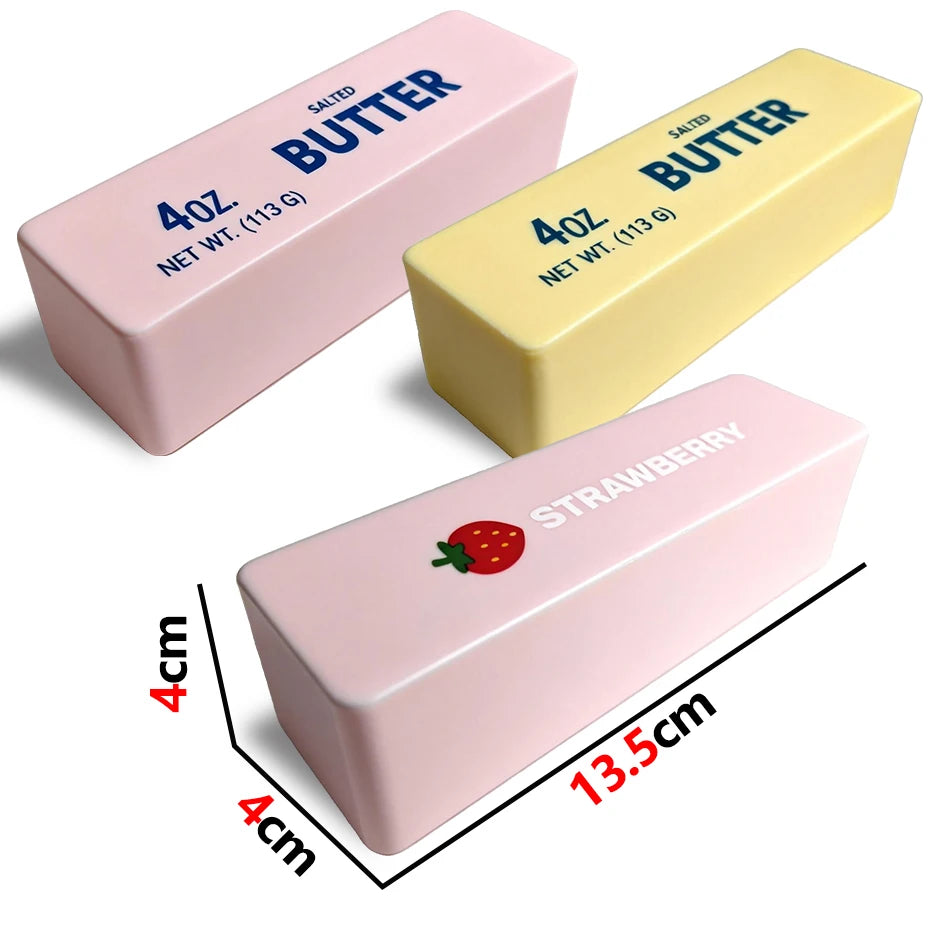 Butter Stick Squeeze Toy Pink strawberry pink  yellow stress relief toy Adults Fidget Toy Anti Stress Release Hand Relax Gift
