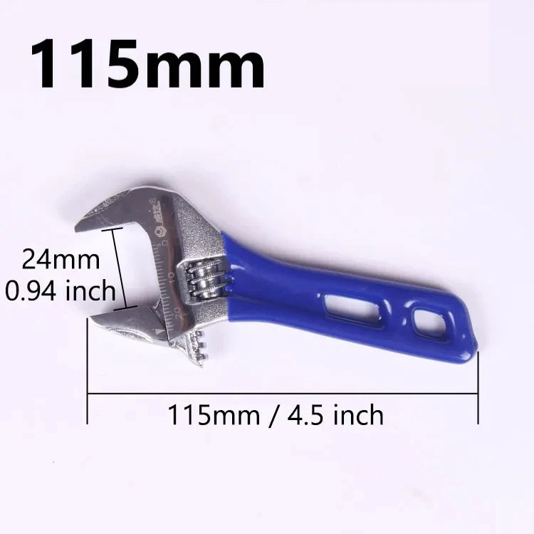 Universal Lightweight Adjustable Wrench Large Opening Short Handle Multifunctional Mini Wrench Plumbing Pipeline Bathroom Tools