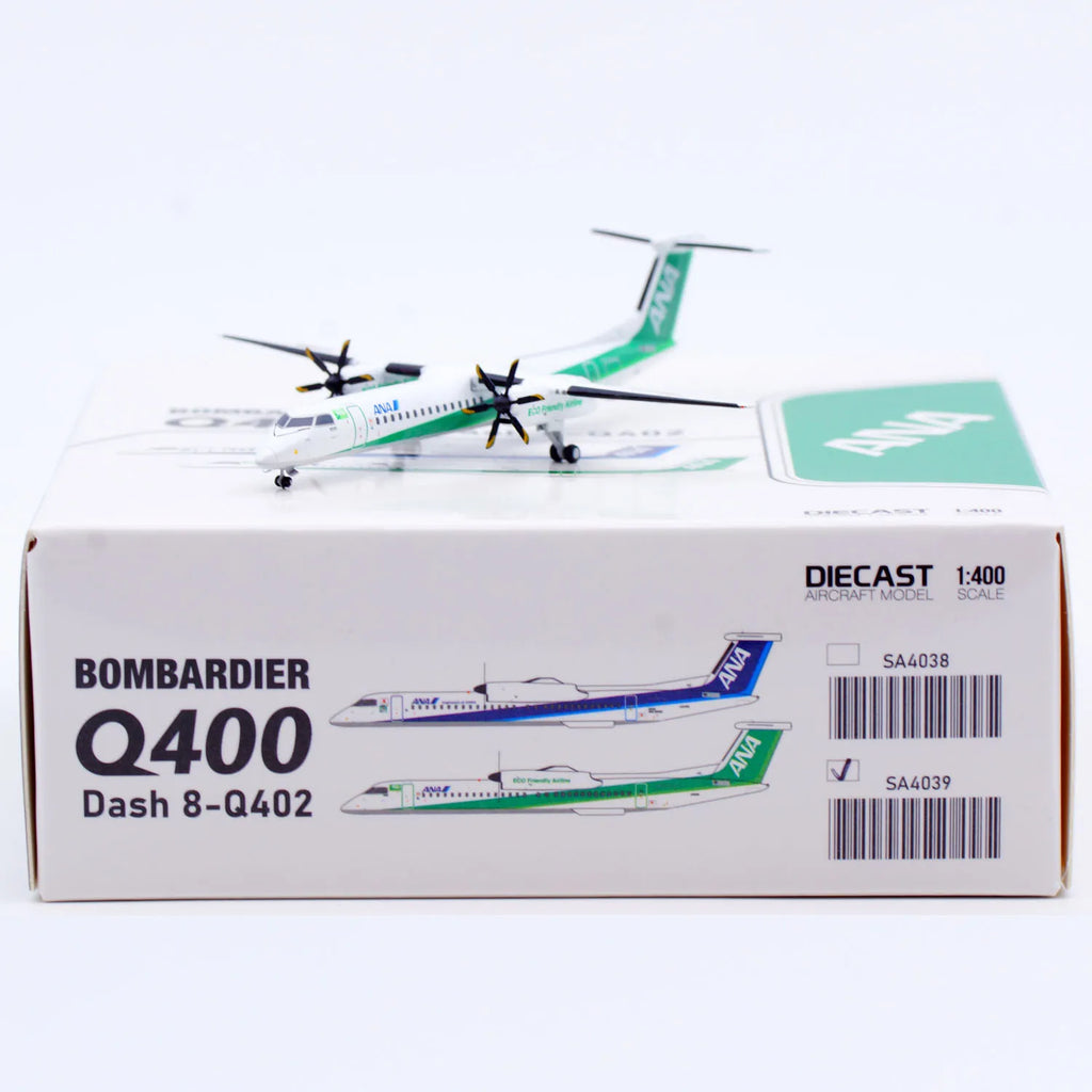 SA4039 Alloy Collectible Plane Gift JC Wings 1:400 ANA All Nippon Airways Bombardier Dash 8-Q400 Diecast Aircraft Model JA858A