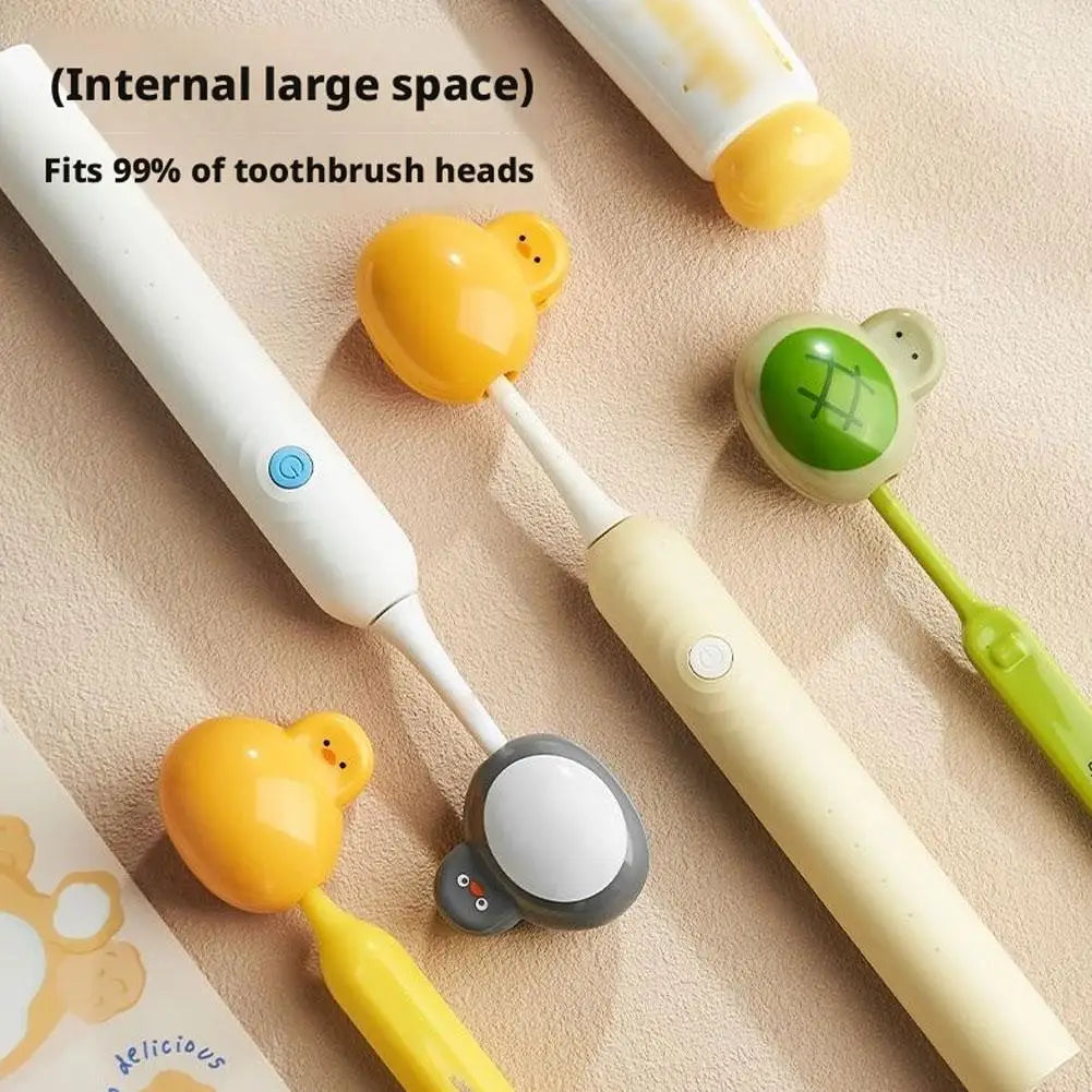 Cartoon Animal Toothbrush Head Cover Dustproof Protective Cap For Manual Electric Toothbrush Portable Travel Case 1Piece