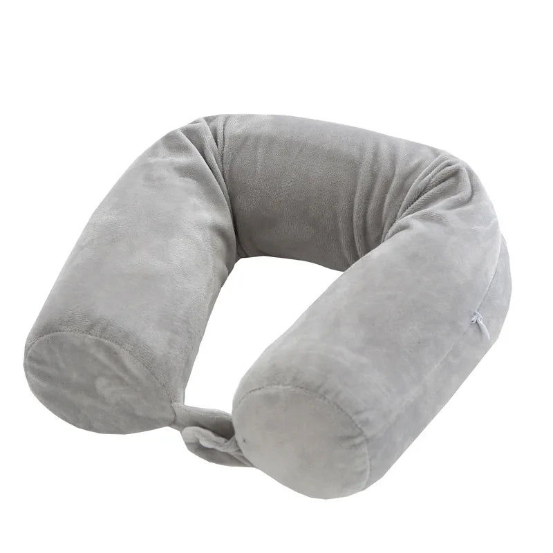 Memory foam u-shaped pillow, travel pillow, protect the cervical spine, easy to carry, bendable, slow rebound
