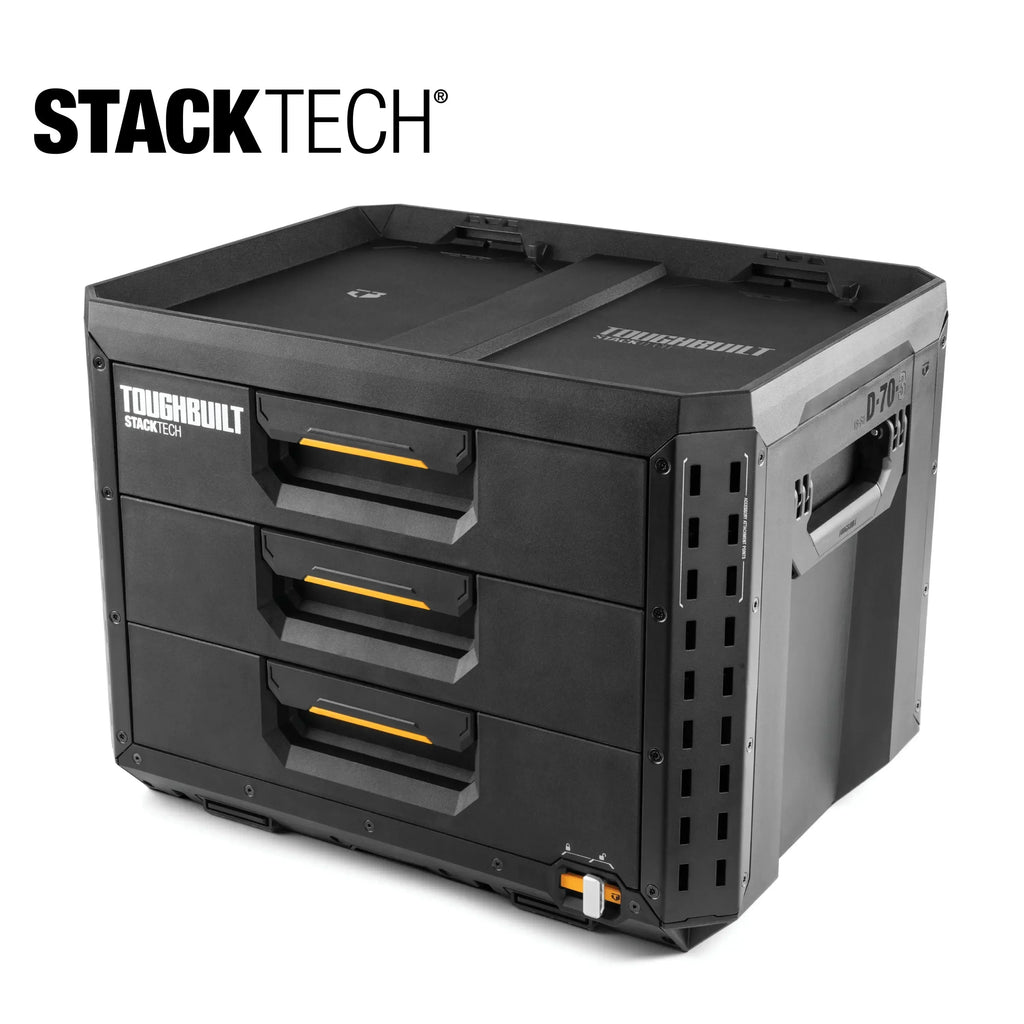 TOUGHBUILT  STACKTECH Drawer Black Tool Box Industrial Punk Box Organizer Parts Box Power Tool Accessories