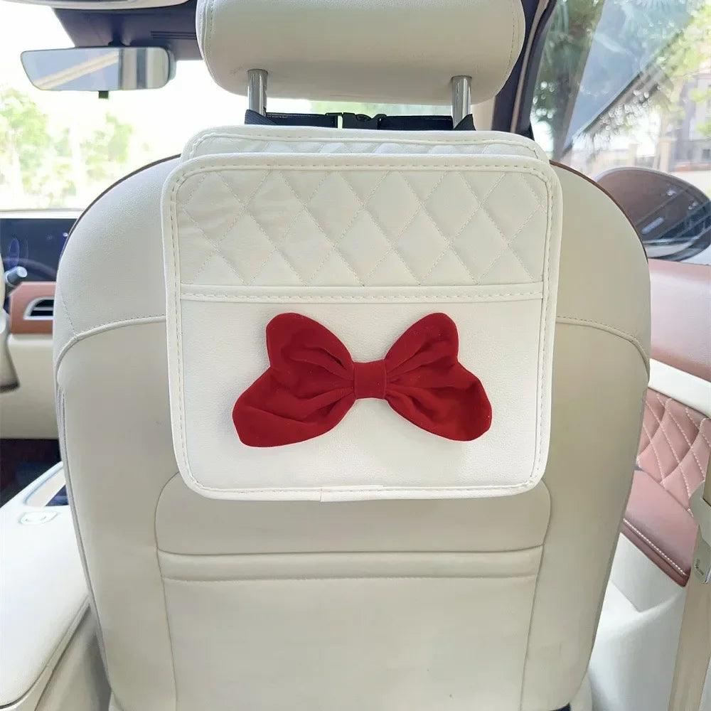 Cute Girly Seat Back Bag for Car, Stylish Seat Back Organizer Box,Novelty auto supplies,as beautiful as automotive decorations