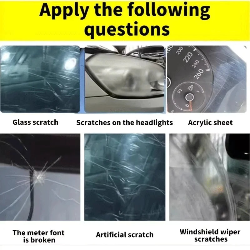 Glass scratch repair wax,easy to use and residue-free car window paint scratch remover, deep scratch removal, protective coating
