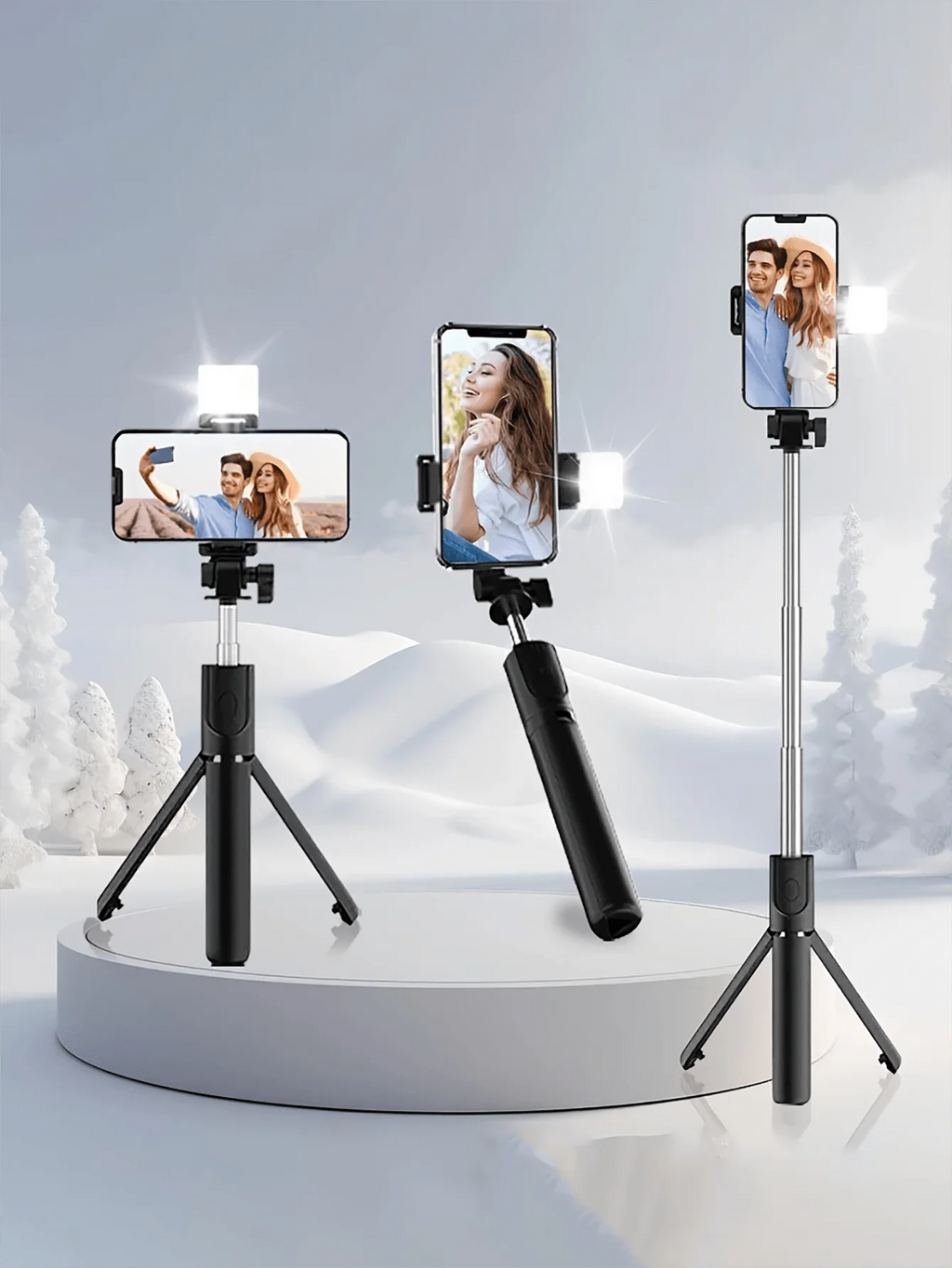 67 Inch Selfie Stick With Reinforced , Extendable Selfie SticTripod with Wireless Remote and Tripod Stand, Portable, Lightweight, Compatible with iPhone 15 14 13 12 Pro Xs Max X 8Plus, Smartphone and More