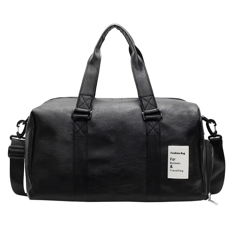 Gym Bag Leather Sports Bags Dry Wet Bags for Men Women  Training for Shoes Fitness Yoga Travel Luggage Shoulder Sport Bag