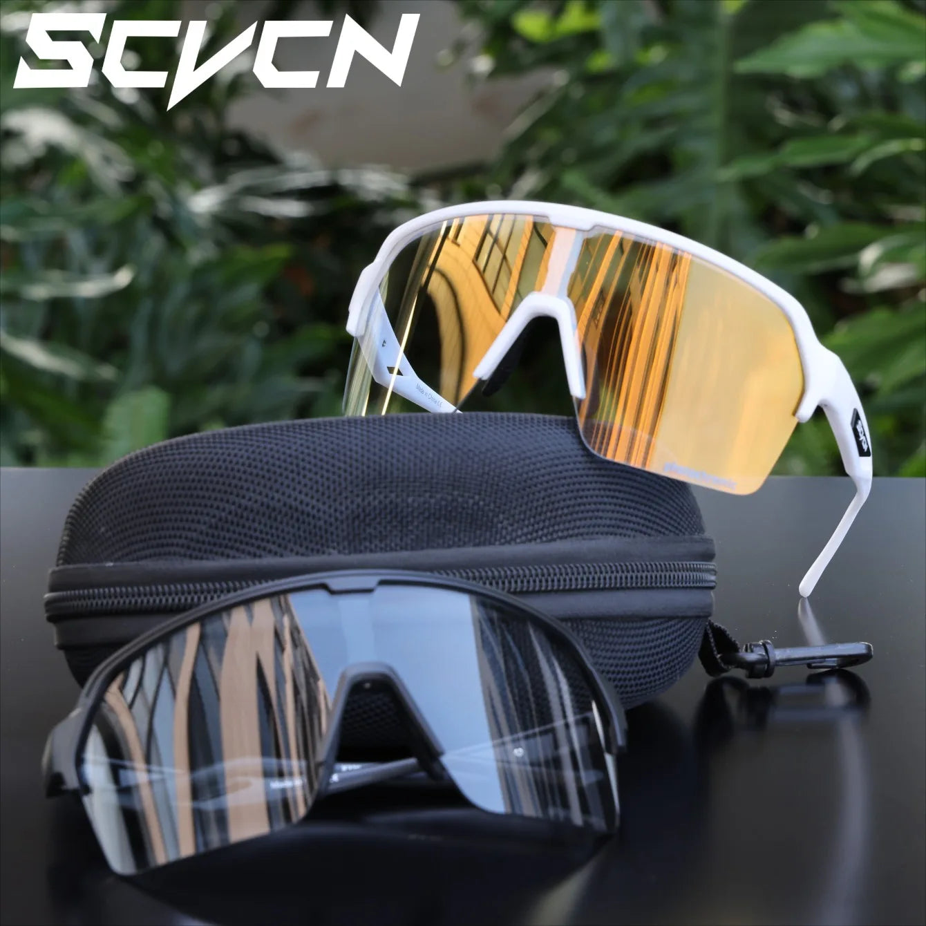 SCVCN Cycling Glasses Sunglasses for Men Outdoor Sports Glasses UV400 Hiking Eyewear MTB Road Cycling Goggles Bicycle Women