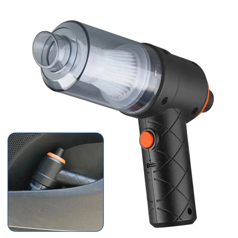 Wireless Car Vacuum Cleaner 120W Cordless Dust Handheld Auto Portabale Vacuum High-power Vacuum Cleaner For Home Office Car