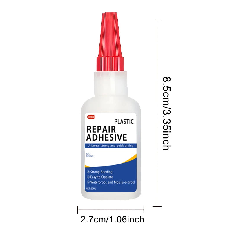Car Bumper Glue - Special Adhesive for Hard Plastics, Strong Universal Glue for Welding, Repairing Plastic Parts, Rearview Mirror Bases, Damage and Crack Repair, Car Shell Plastic Bonding Agent