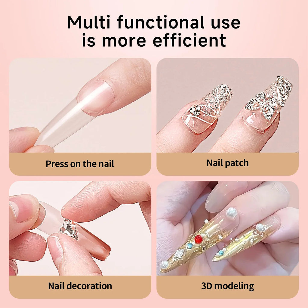 20g Super Strong Nail Glue Quick Dry For False Nail Tips Acrylic Nails Press On Nails Fake Nails Art Decoration Lasting Adhesion