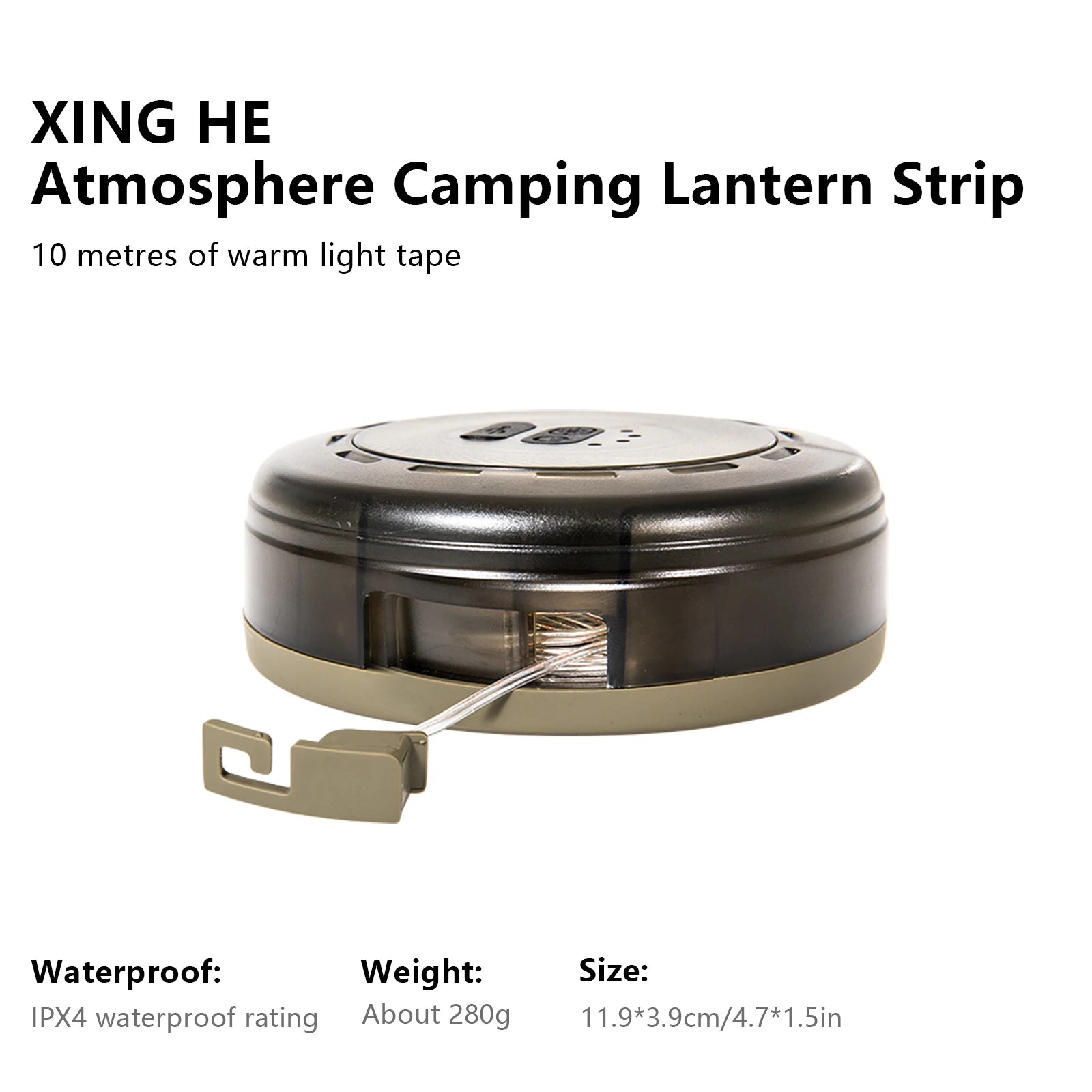 BISINNA LED Camping String Light USB Charging Lantern 2000mAh, IPX4 Waterproof, Rechargeable Flashlights