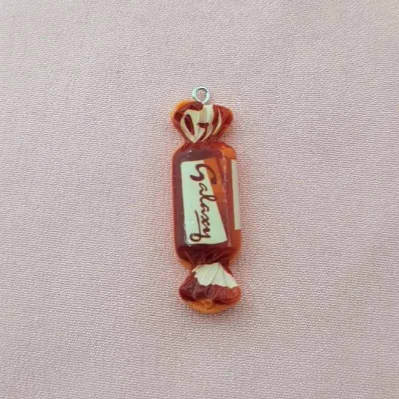 10pcs simulation candy and food toy resin pendant, DIY jewelry making earrings, keychain accessories