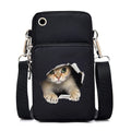 Cute Cat Graphics Small Crossbody Bags Women Harajuku Animal Mini Mobile Phone Bag Teen Messenger Bag Women Purses and Handbags