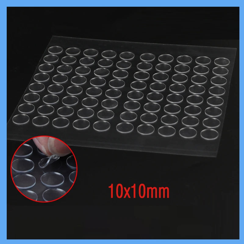 100-2000x Adhesive Stick dots Removable Double Sided Gel Glue Pads Figures Adhesive Mounting Dots Poster Wall Hanging Fixed Tape