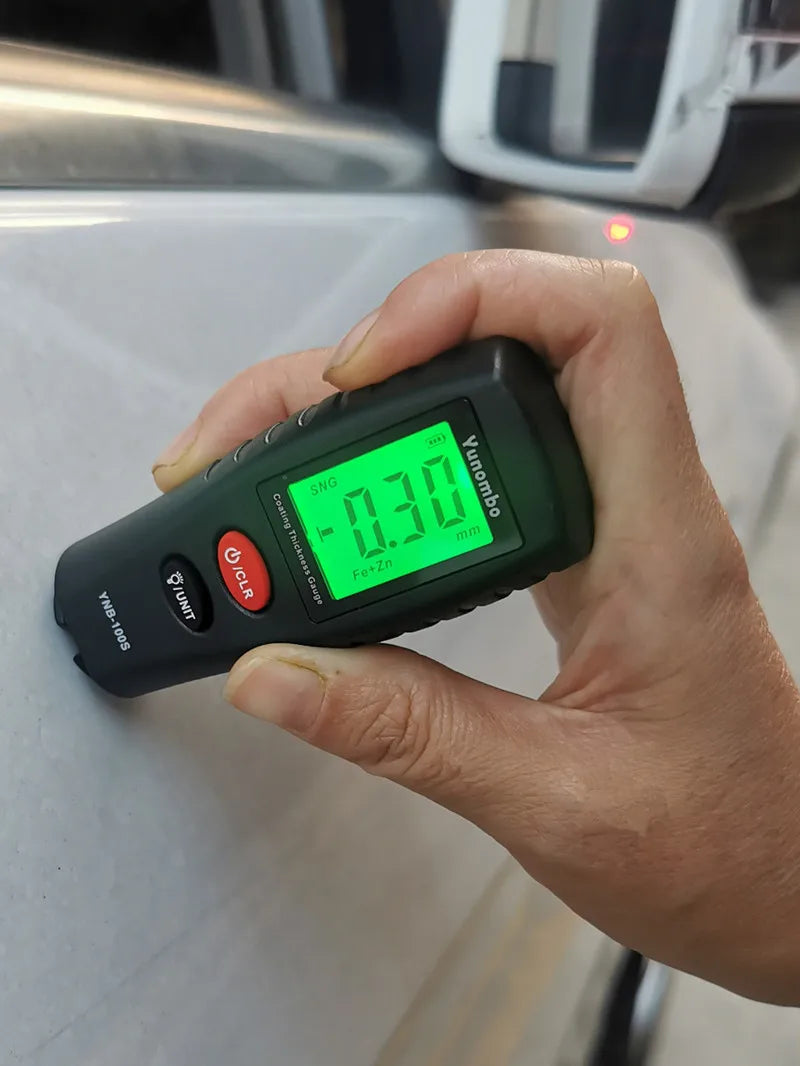 10pcs Yunombo Digital Backlight LCD Film Thickness Meter Car Paint Thickness Tester Coating Thickness Gauge YNB-100S