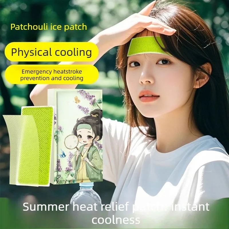 Huoxiang Cooling Gel Patches for Military Training Outdoor Heatstroke Prevention Student Summer Refreshment Essential