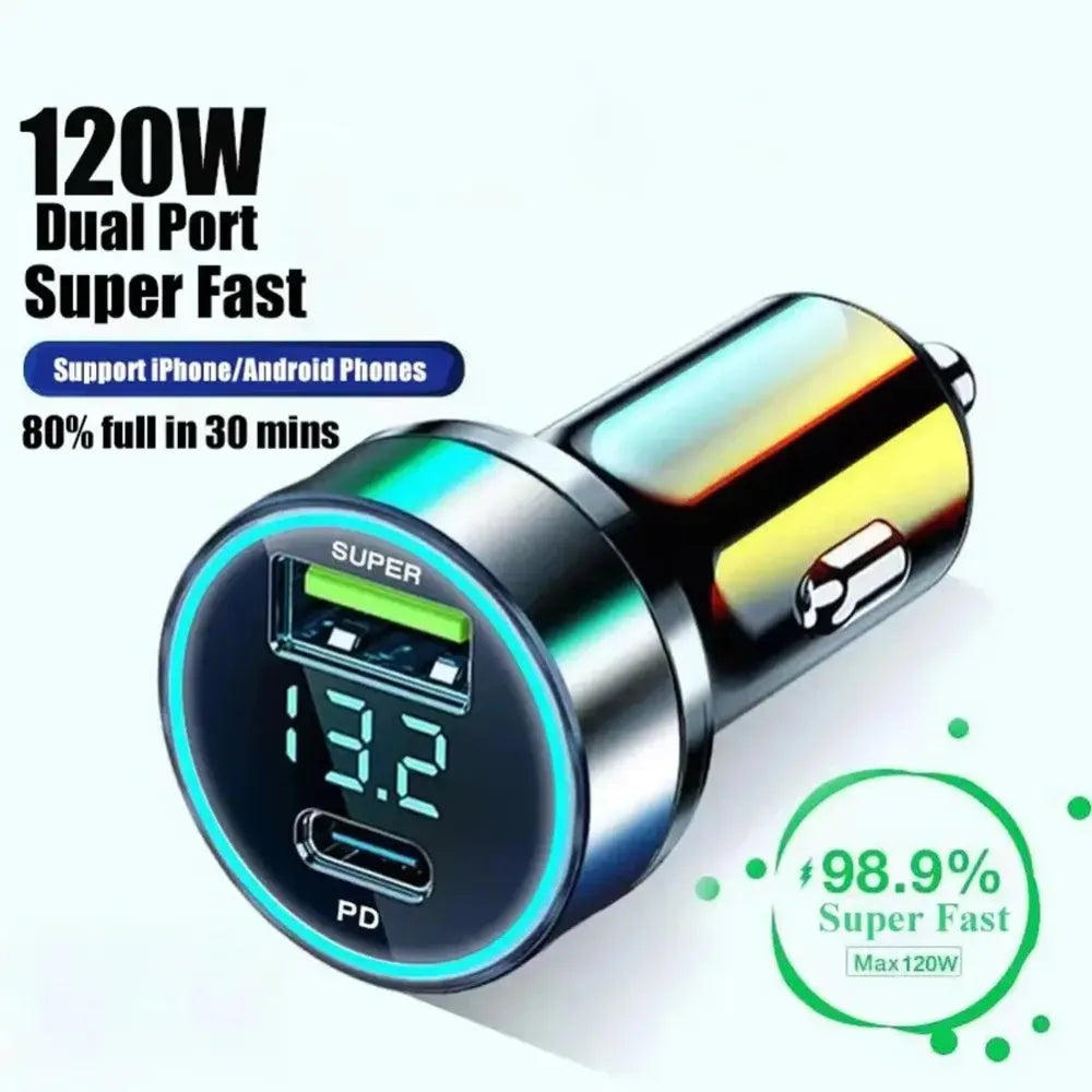 2 Port Super Fast USB Car Charger Quick Charging Adapter For iPhone Samsung Suit For Trucks