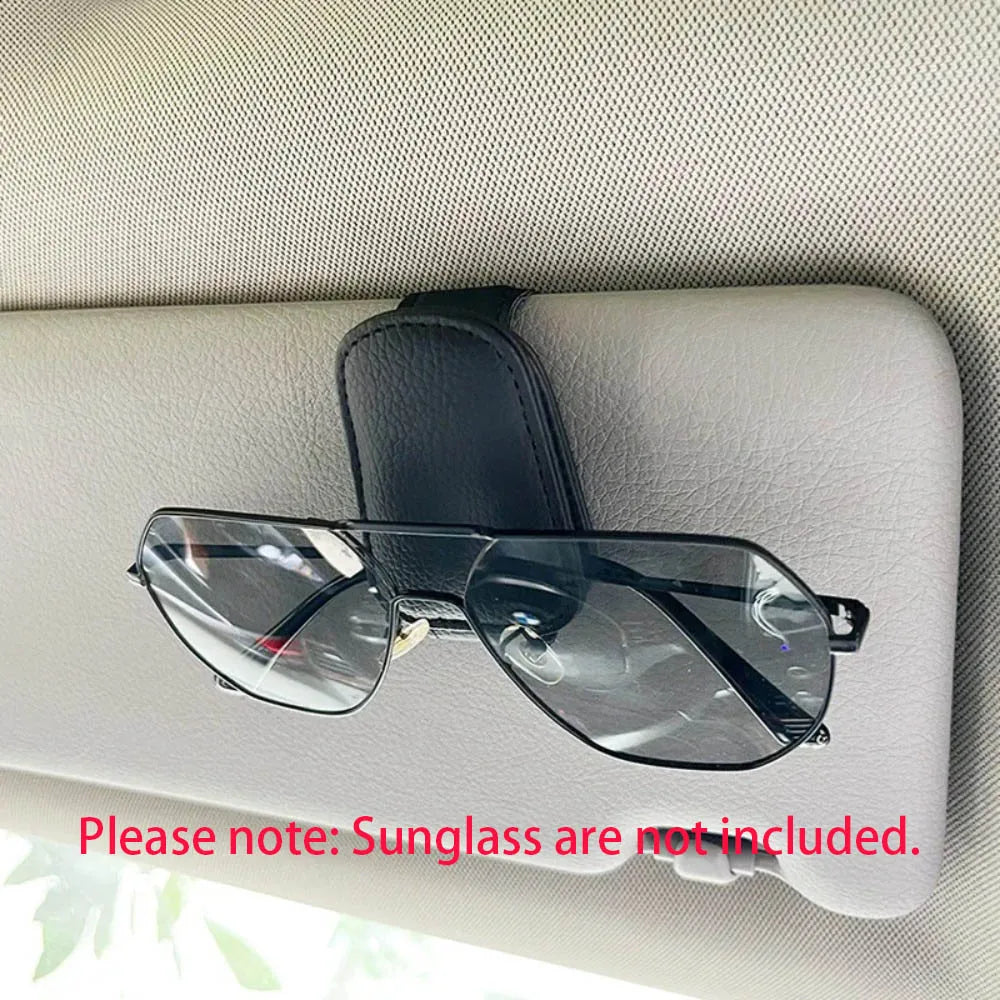 Car Auto Sun Visor Glasses Box Sunglasses Clip Card Ticket Holder Stand Fastener Pen Case Eyeglasses Car Accessories