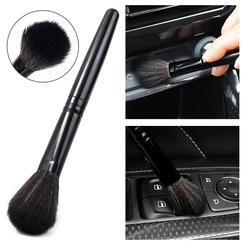 Ultra-Soft Detailing Brush Super Dense Auto Interior Detail Brush With Synthetic Bristles Car Dashboard Duster Detailing Brush